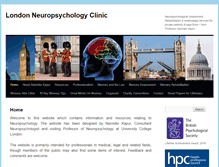 Tablet Screenshot of londonmemoryclinic.com